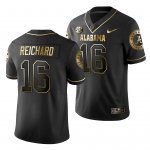 Men's Alabama Crimson Tide #16 Will Reichard 2019 Black Golden Edition NCAA Limited College Football Jersey 2403SDPH4